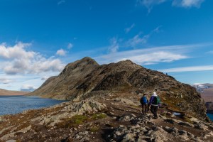 Her ser vi mot henget vi skal opp